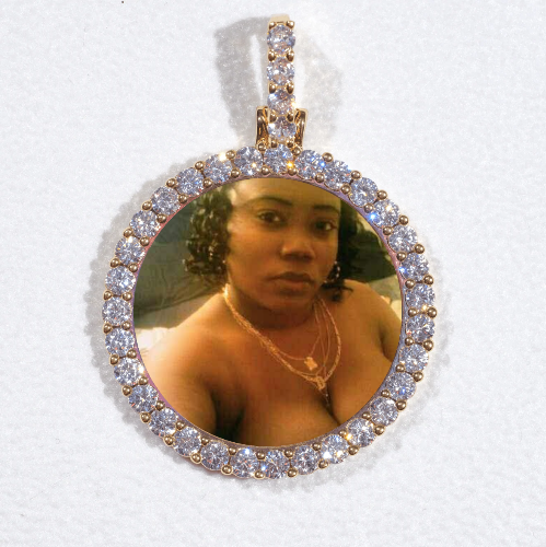 3D CIRCLE CUSTOM PICTURE PENDANT SMALL SIZE