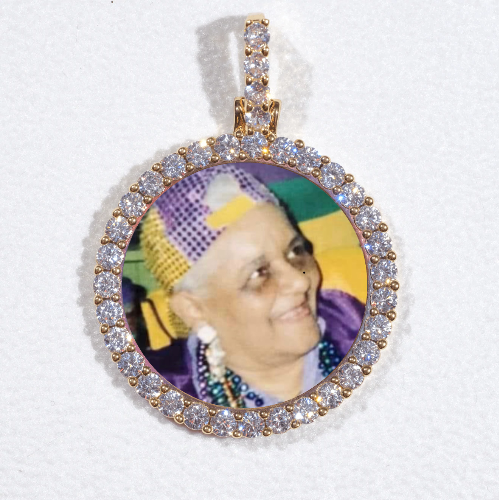 3D CIRCLE CUSTOM PICTURE PENDANT SMALL SIZE
