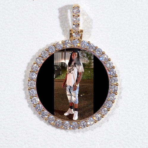 3D CIRCLE CUSTOM PICTURE PENDANT SMALL SIZE