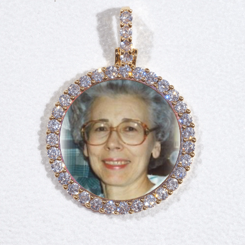 3D CIRCLE CUSTOM PICTURE PENDANT SMALL SIZE