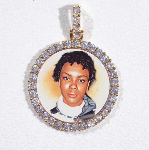 3D CIRCLE CUSTOM PICTURE PENDANT SMALL SIZE