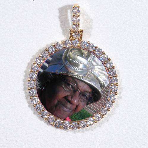 3D CIRCLE CUSTOM PICTURE PENDANT SMALL SIZE