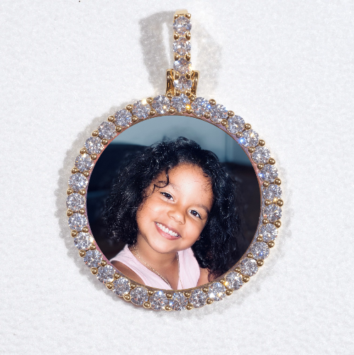3D CIRCLE CUSTOM PICTURE PENDANT SMALL SIZE