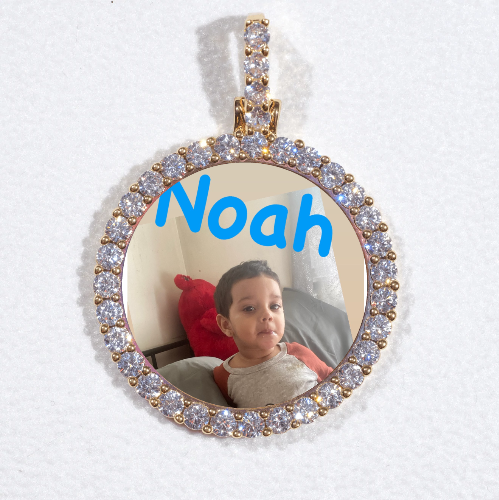 3D CIRCLE CUSTOM PICTURE PENDANT SMALL SIZE