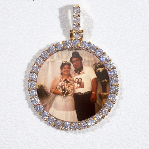 3D CIRCLE CUSTOM PICTURE PENDANT SMALL SIZE