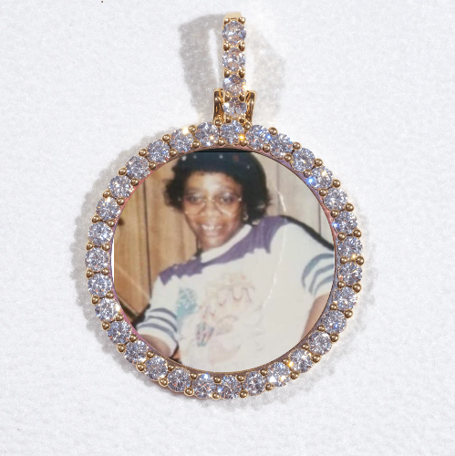 3D CIRCLE CUSTOM PICTURE PENDANT SMALL SIZE
