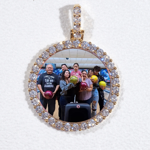 3D CIRCLE CUSTOM PICTURE PENDANT SMALL SIZE