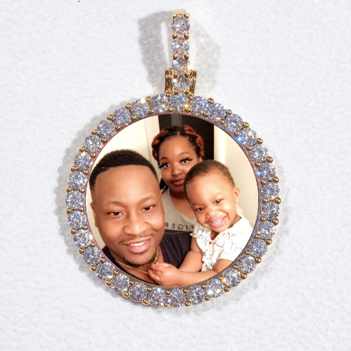 3D CIRCLE CUSTOM PICTURE PENDANT SMALL SIZE