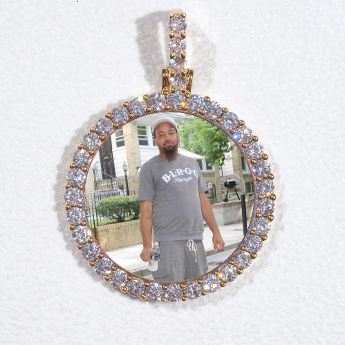 3D CIRCLE CUSTOM PICTURE PENDANT SMALL SIZE