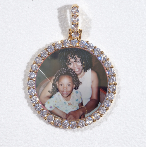 3D CIRCLE CUSTOM PICTURE PENDANT SMALL SIZE