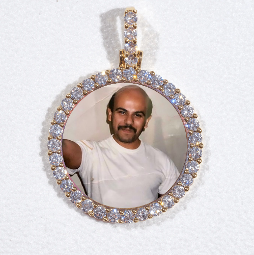 3D CIRCLE CUSTOM PICTURE PENDANT SMALL SIZE