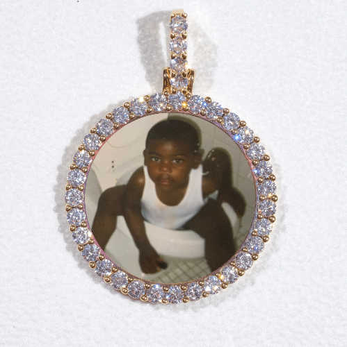 3D CIRCLE CUSTOM PICTURE PENDANT SMALL SIZE