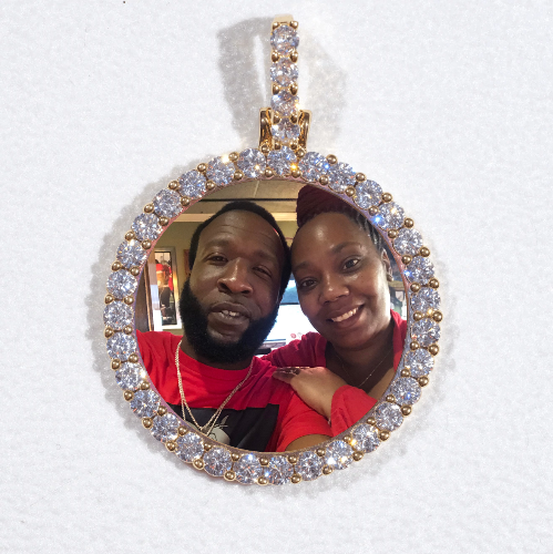 3D CIRCLE CUSTOM PICTURE PENDANT SMALL SIZE
