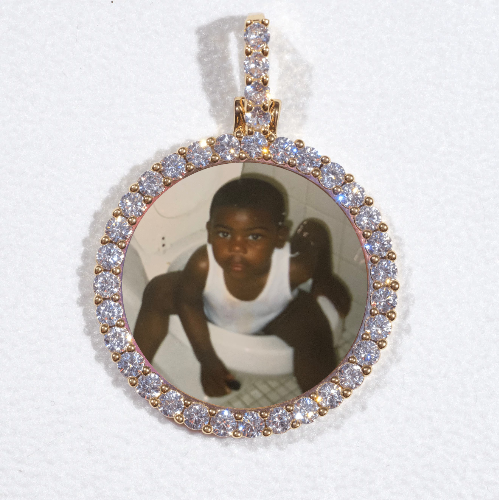 3D CIRCLE CUSTOM PICTURE PENDANT SMALL SIZE