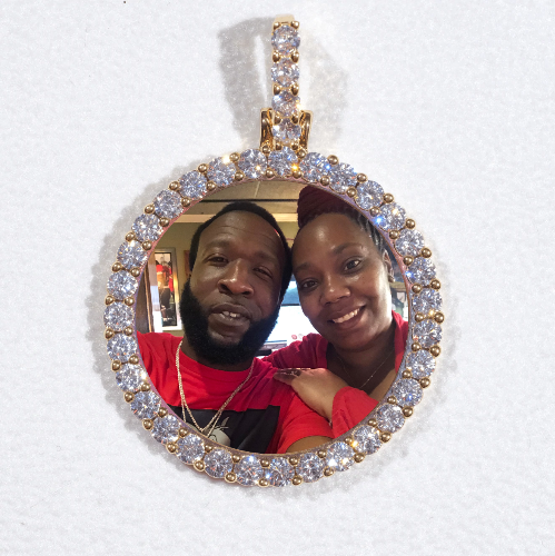 3D CIRCLE CUSTOM PICTURE PENDANT SMALL SIZE