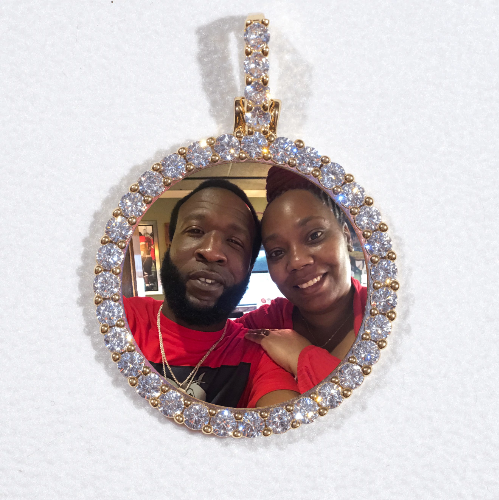 3D CIRCLE CUSTOM PICTURE PENDANT SMALL SIZE