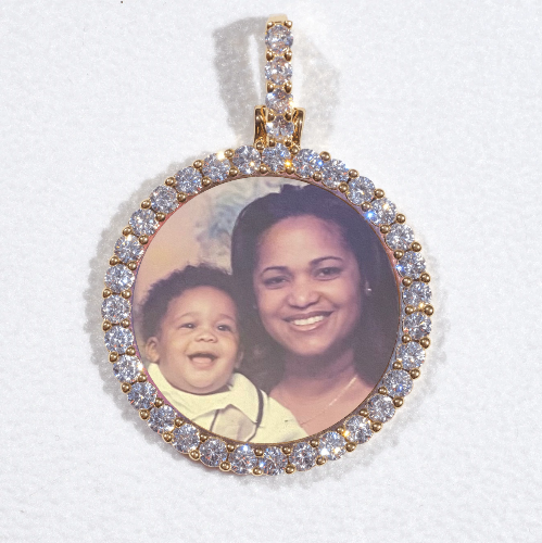 3D CIRCLE CUSTOM PICTURE PENDANT SMALL SIZE