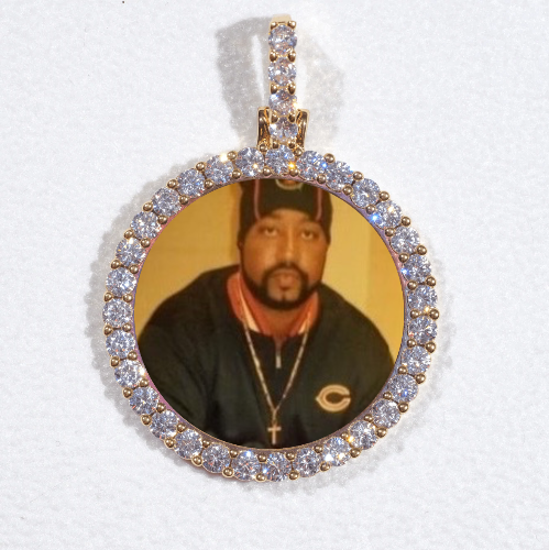 3D CIRCLE CUSTOM PICTURE PENDANT SMALL SIZE