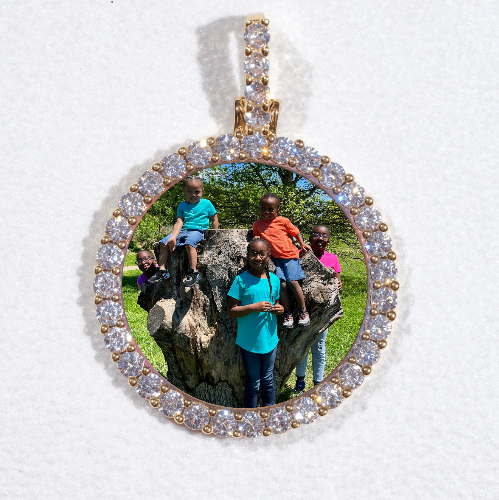 3D CIRCLE CUSTOM PICTURE PENDANT SMALL SIZE