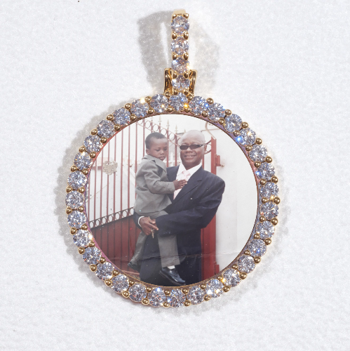 3D CIRCLE CUSTOM PICTURE PENDANT SMALL SIZE