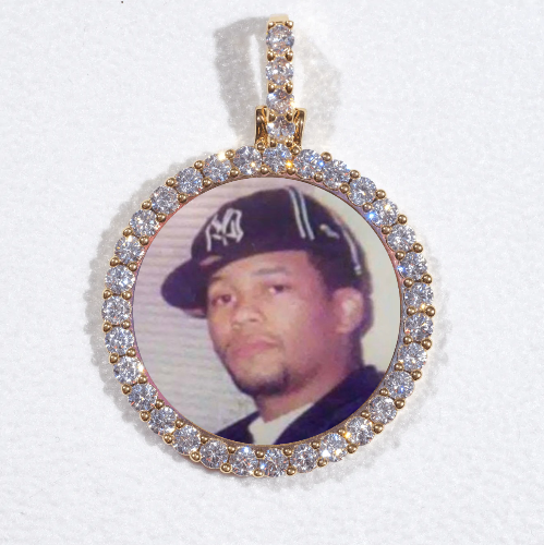 3D CIRCLE CUSTOM PICTURE PENDANT SMALL SIZE