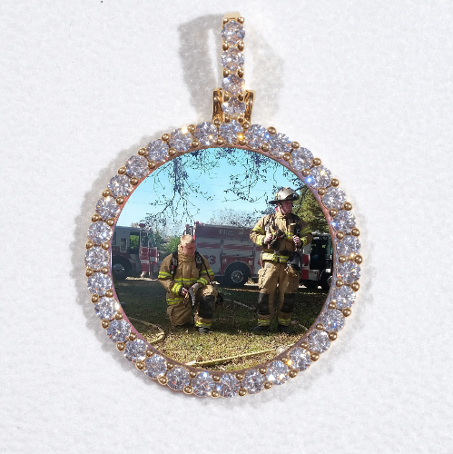 3D CIRCLE CUSTOM PICTURE PENDANT SMALL SIZE