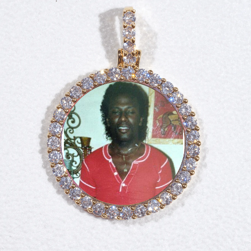 3D CIRCLE CUSTOM PICTURE PENDANT SMALL SIZE