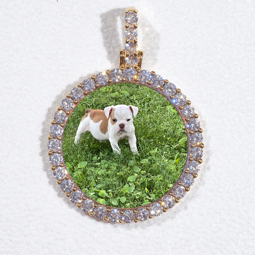 3D CIRCLE CUSTOM PICTURE PENDANT SMALL SIZE