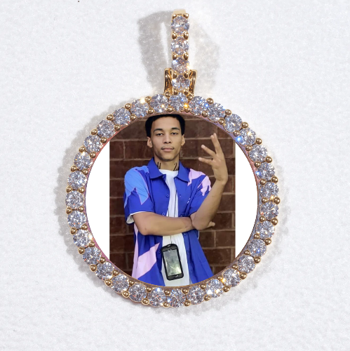 3D CIRCLE CUSTOM PICTURE PENDANT SMALL SIZE