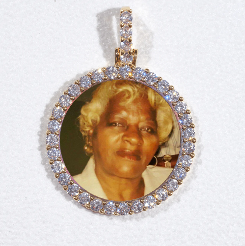 3D CIRCLE CUSTOM PICTURE PENDANT SMALL SIZE