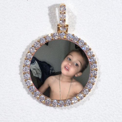 3D CIRCLE CUSTOM PICTURE PENDANT SMALL SIZE
