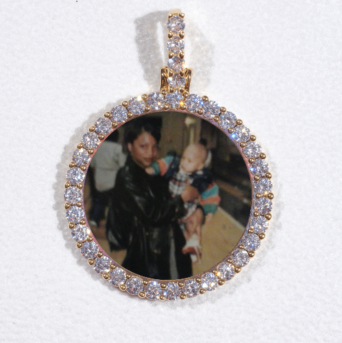 3D CIRCLE CUSTOM PICTURE PENDANT SMALL SIZE