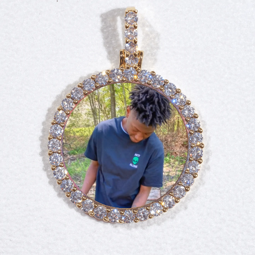 3D CIRCLE CUSTOM PICTURE PENDANT SMALL SIZE