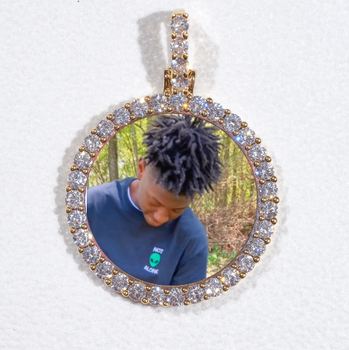 3D CIRCLE CUSTOM PICTURE PENDANT SMALL SIZE