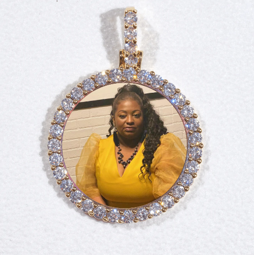 3D CIRCLE CUSTOM PICTURE PENDANT SMALL SIZE