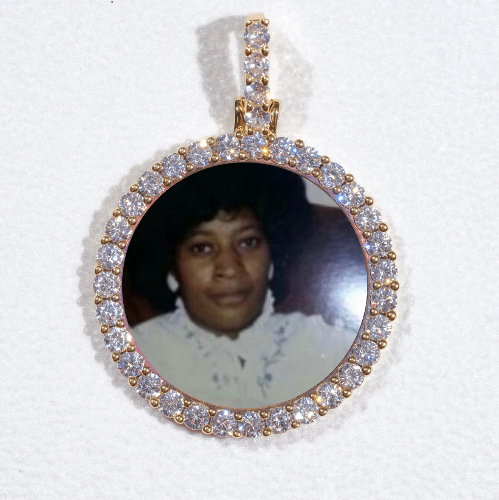 3D CIRCLE CUSTOM PICTURE PENDANT SMALL SIZE
