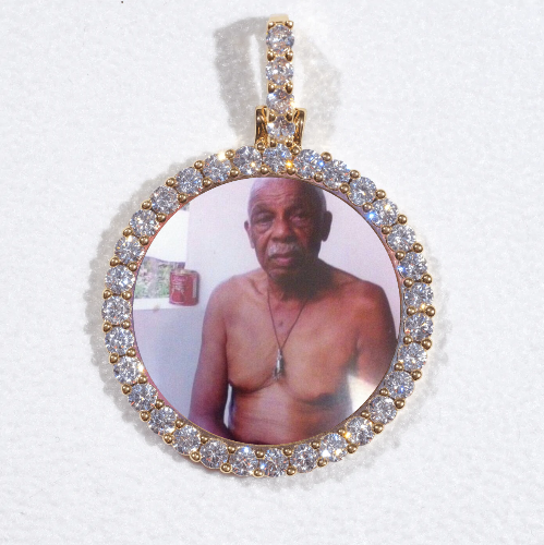 3D CIRCLE CUSTOM PICTURE PENDANT SMALL SIZE
