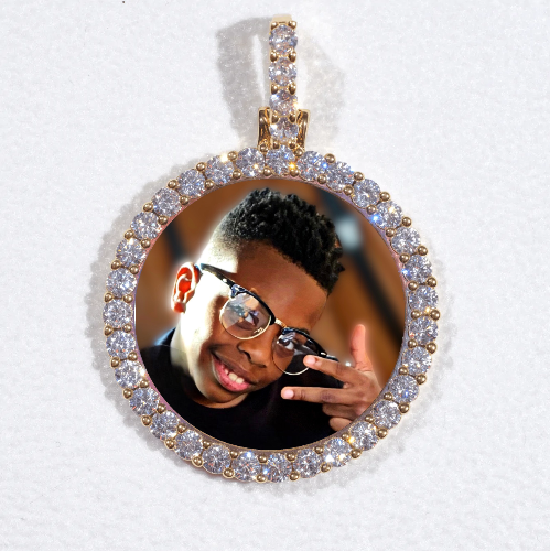 3D CIRCLE CUSTOM PICTURE PENDANT SMALL SIZE