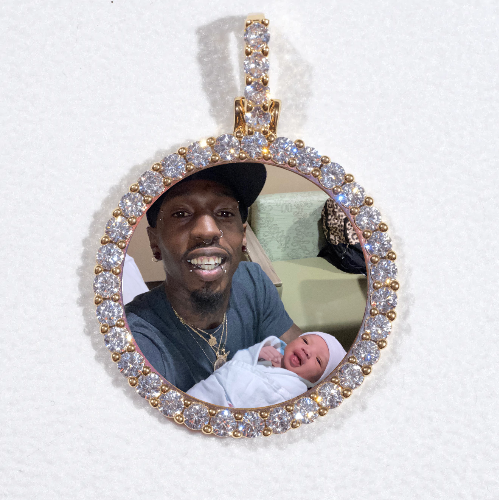 3D CIRCLE CUSTOM PICTURE PENDANT SMALL SIZE