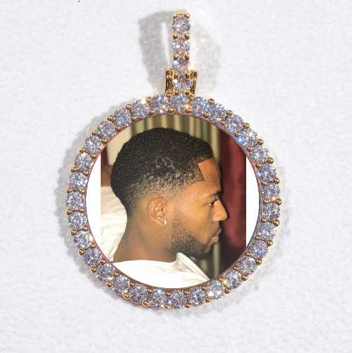 3D CIRCLE CUSTOM PICTURE PENDANT SMALL SIZE
