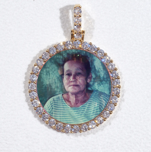 3D CIRCLE CUSTOM PICTURE PENDANT SMALL SIZE