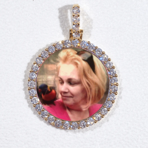 3D CIRCLE CUSTOM PICTURE PENDANT SMALL SIZE