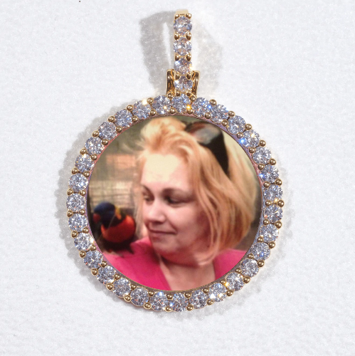 3D CIRCLE CUSTOM PICTURE PENDANT SMALL SIZE