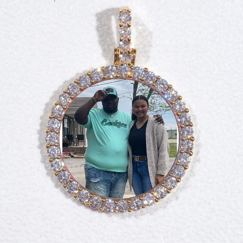 3D CIRCLE CUSTOM PICTURE PENDANT SMALL SIZE