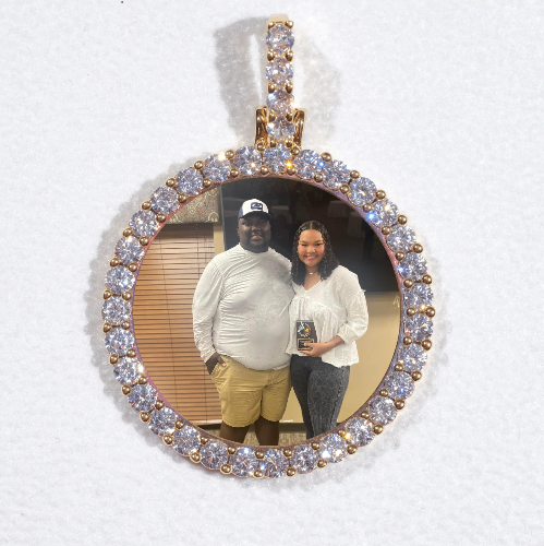 3D CIRCLE CUSTOM PICTURE PENDANT SMALL SIZE
