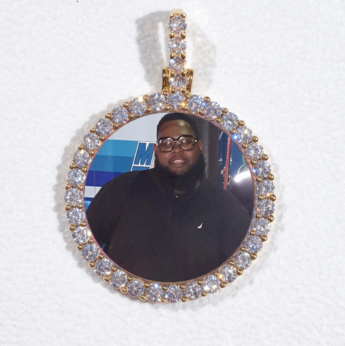 3D CIRCLE CUSTOM PICTURE PENDANT SMALL SIZE