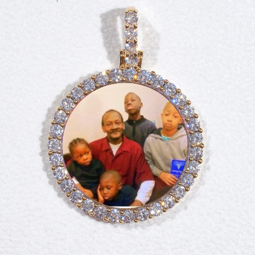 3D CIRCLE CUSTOM PICTURE PENDANT SMALL SIZE