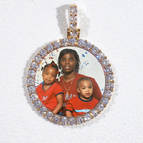 3D CIRCLE CUSTOM PICTURE PENDANT SMALL SIZE