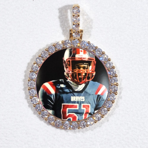 3D CIRCLE CUSTOM PICTURE PENDANT SMALL SIZE