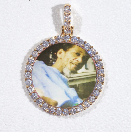 3D CIRCLE CUSTOM PICTURE PENDANT SMALL SIZE